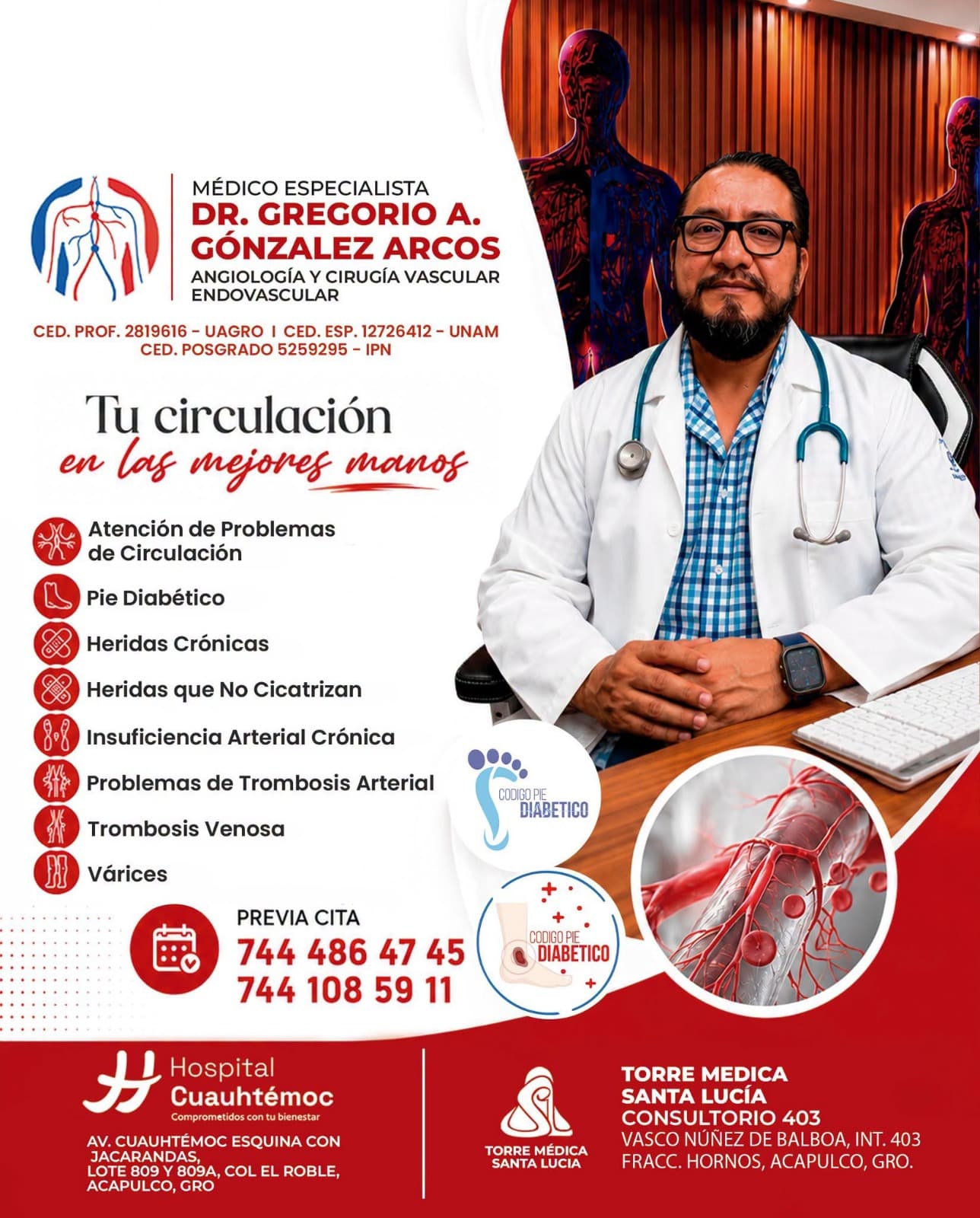 Dr. Gregorio Alberto González Arcos - Angiología y Cirugía Vascular